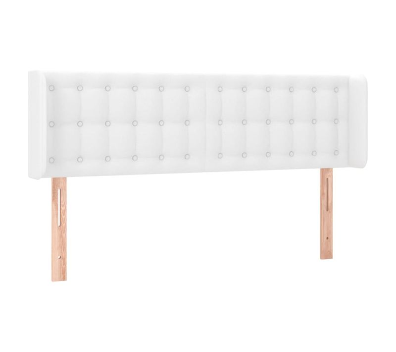 Tête De Lit À LED Blanc 147x16x78/88 Cm Simili
