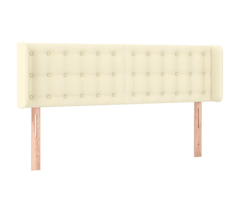 Tête De Lit À LED Crème 147x16x78/88 Cm Simili