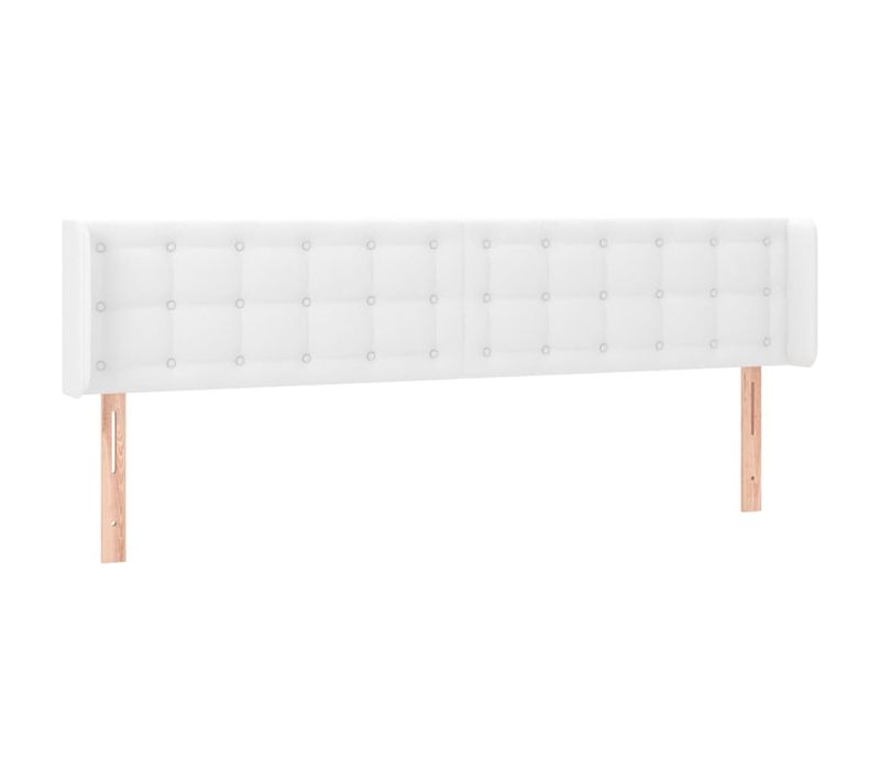 Tête De Lit À LED Blanc 163x16x78/88 Cm Similicuir