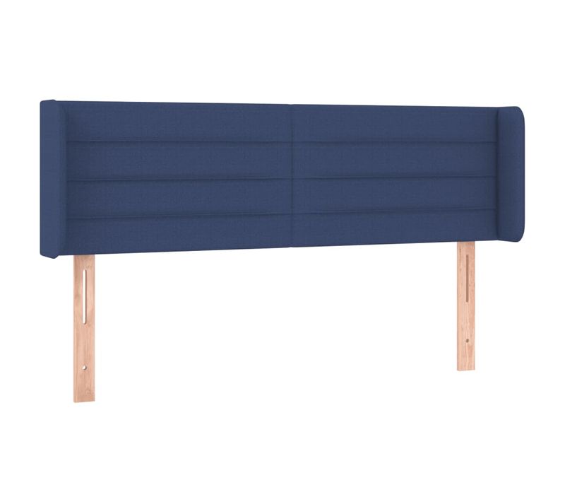 Tête De Lit À LED Bleu 147x16x78/88 Cm Tissu