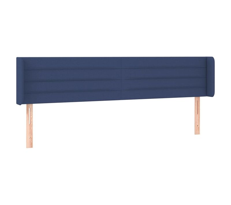 Tête De Lit À LED Bleu 203x16x78/88 Cm Tissu