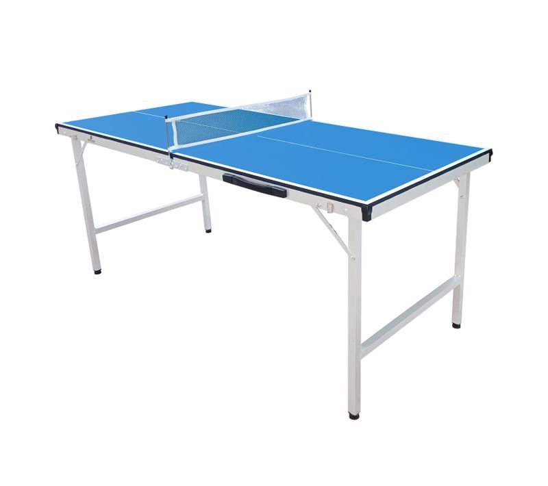 Table De Ping Pong Mini 1500 Portable Bleu Cadre Robuste Aluminium