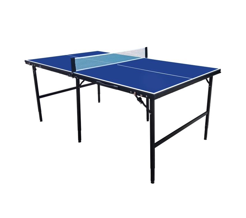 Table De Ping Pong Midi 1800 Portable Bleu Cadre Robuste Aluminium