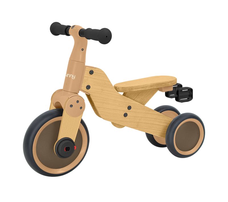 Sunny Walker 2-en-1 1000 Draisienne Pour Enfants - Bois - Draisienne Et Tricycle 3 Roues - Porteur