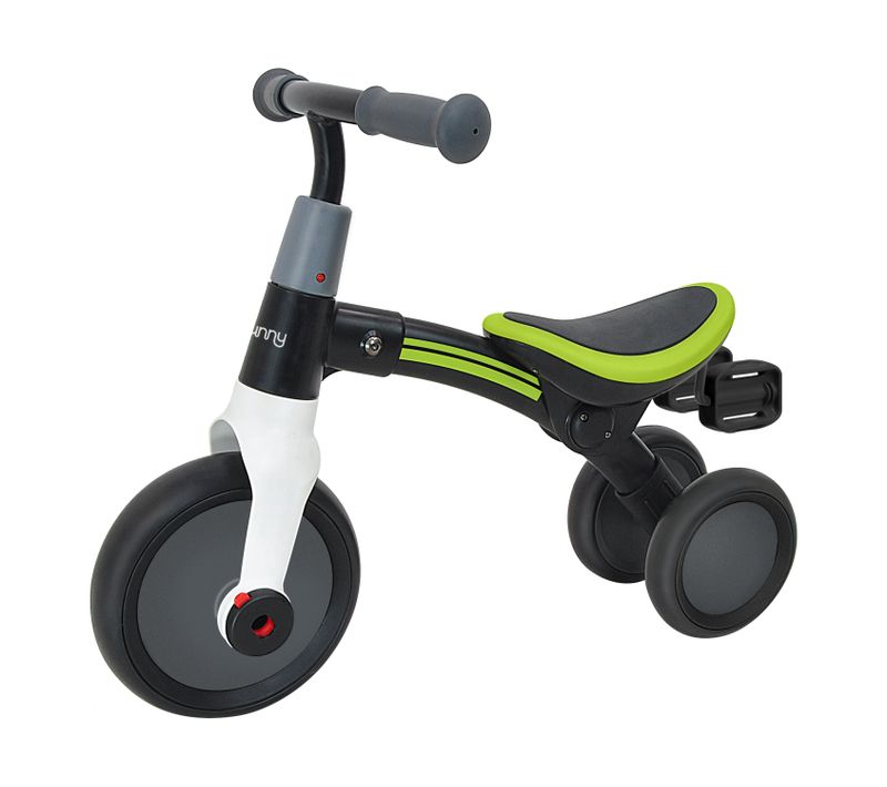 Sunny Walker 2-en-1 2000 Draisienne Pour Enfants - Acier, Gris - Vélo D'équilibre 3 Roues -