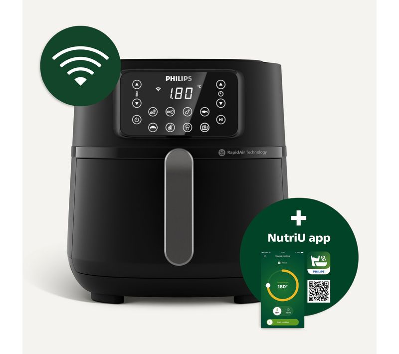 Friteuse sans huile Série 5000 Hd9285/93 Airfryer XXL 7.2l Connectée 1,4kg