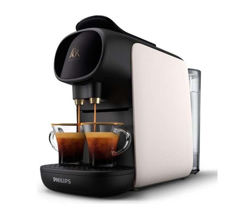 Machine à Café à Capsules 19bars Blanc Satin L'or Barista - Lm9012-05