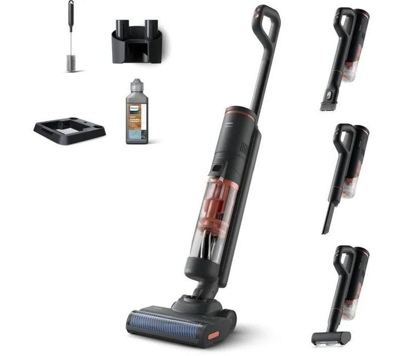 Aspirateur Balai Laveur Sans Fil -  Xw6264/11 - 21,6 V - 450 Ml - 2500 Trs/min - Corail