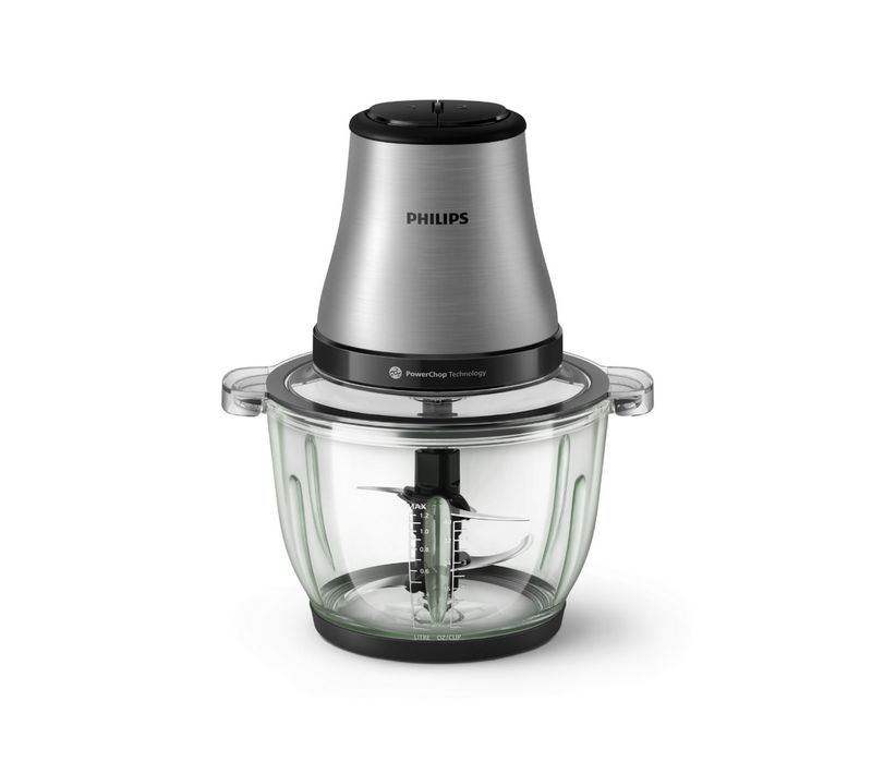 Mini Hachoir Bol Verre 2l 500w Silver - Hr1503/00