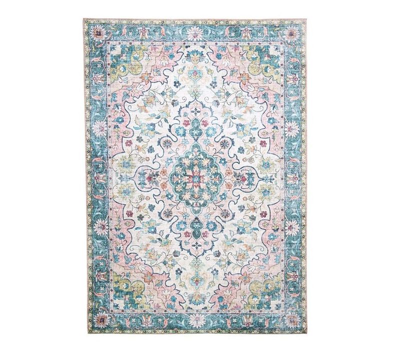 Tapis Vintage - Lily Oriental Bleu/rose - Rectangle - 200x290 Cm