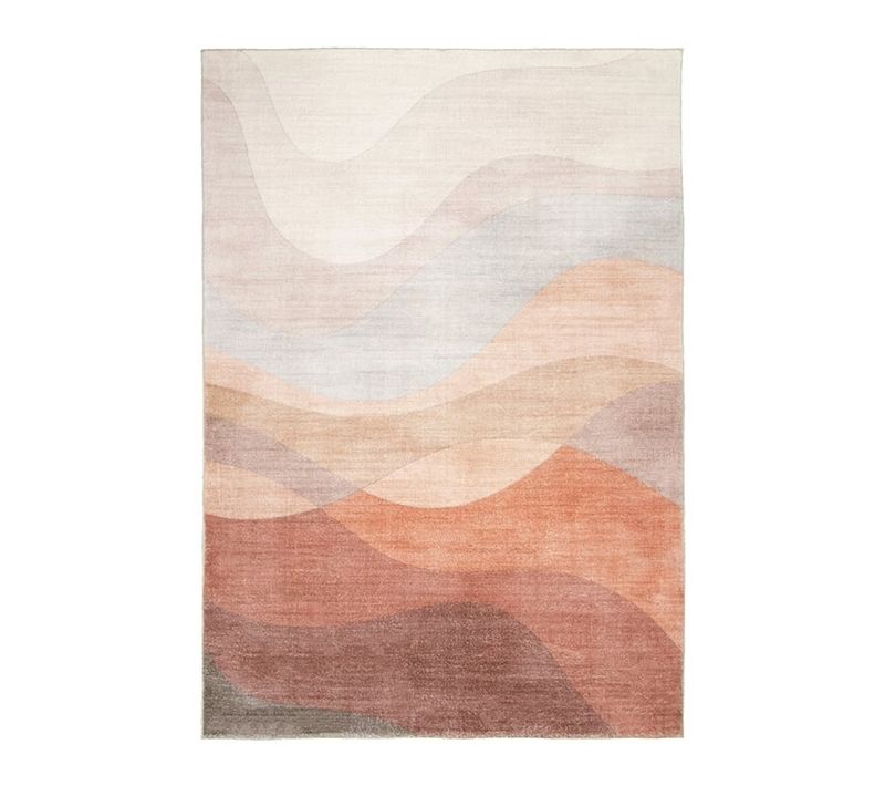 Tapis Moderne - Field Terracotta/rouge - Rectangle - 80x150 Cm