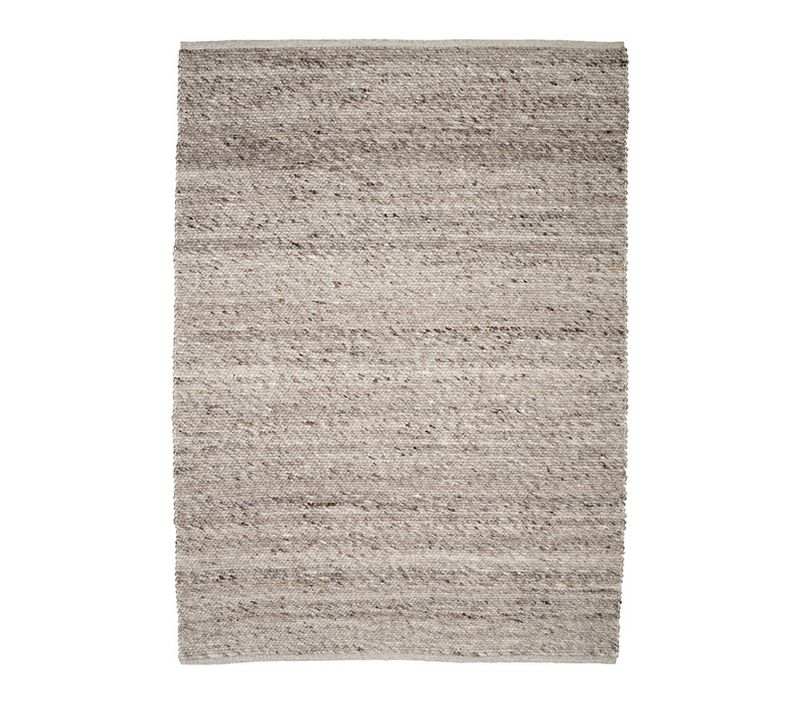 Tapis En Laine - Feline Marron/chiné - Rectangle - 140x200 Cm