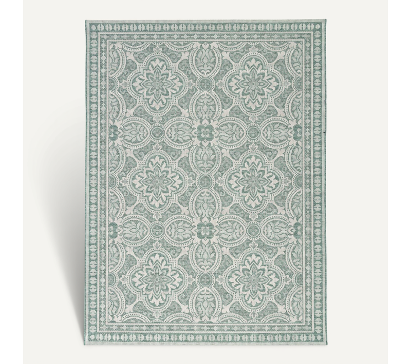 Tapis D'extérieur - Summer Oriental Vert - Rectangle - 80x150 Cm