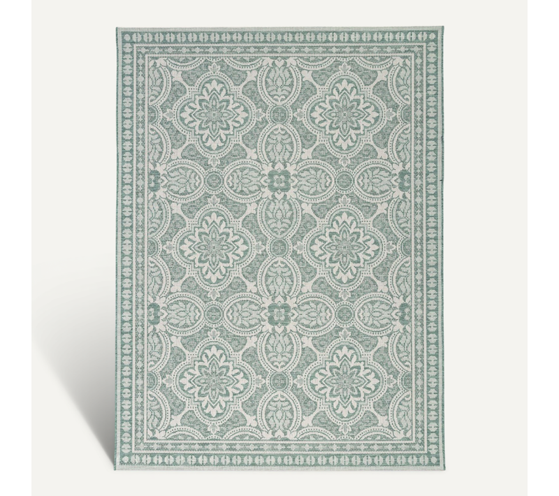 Tapis D'extérieur - Summer Oriental Vert - Rectangle - 240x330 Cm