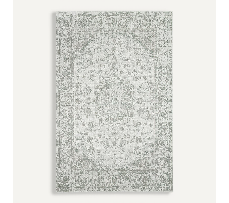 Tapis D'extérieur Vintage - Victoria Oriental Vert - Rectangle - 120x170 Cm
