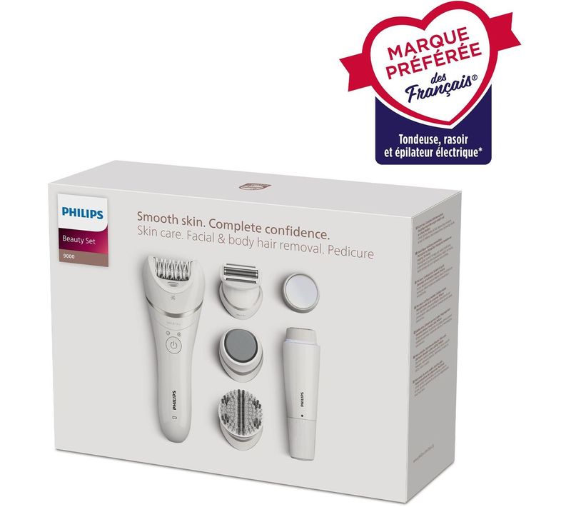Satinelle Advanced Bre770/92 Épilateur Électrique Sans Fil - 9 Accessoires