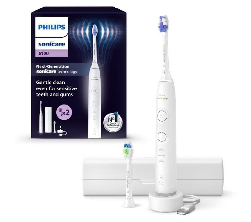 Brosse À Dents Sonique Ultrasonique Rechargeable 3 Modes Hx7410/02 Blanche