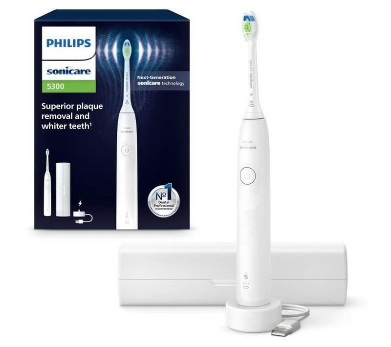 Brosse à Dents - Philips - Hx7108/02 - Sonicare - Serie 5300 - Blanc - Eléctrique