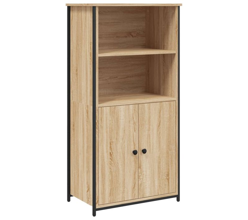 Buffet Haut Chêne Sonoma 62x36x121,5 Cm Bois Contreplaqué