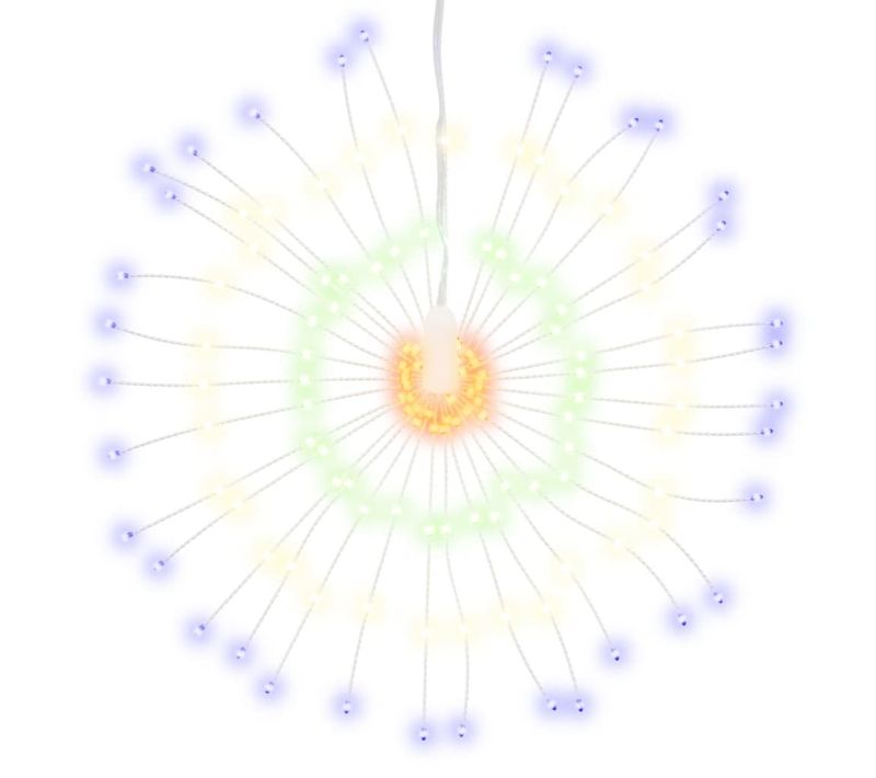 Étoile Rayonnante De Noël 140 LED Multicolore 17 Cm