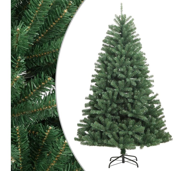 Sapin De Noël Artificiel à Charnières Avec Support Vert 240 Cm