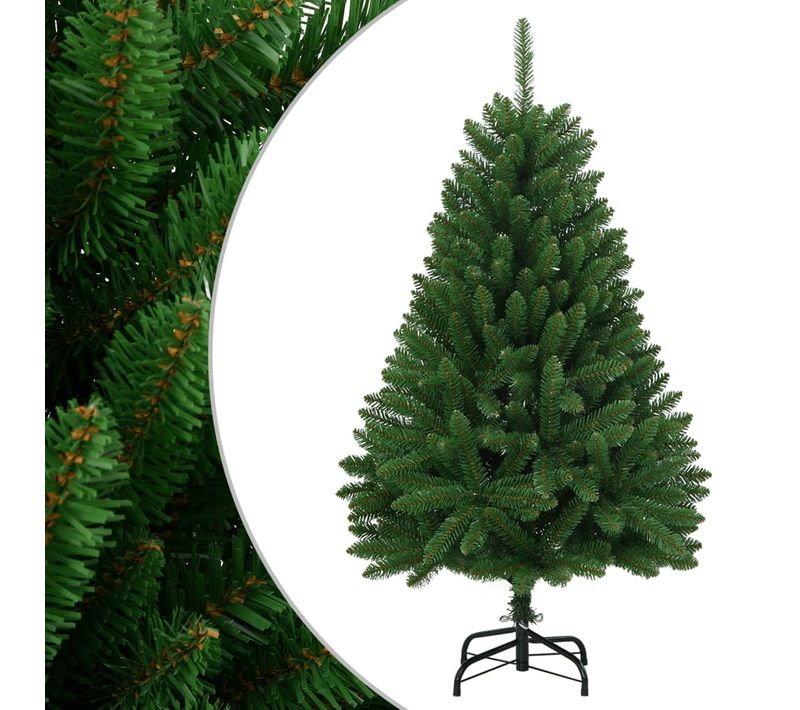 Sapin De Noël Artificiel à Charnières Avec Support Vert 150 Cm
