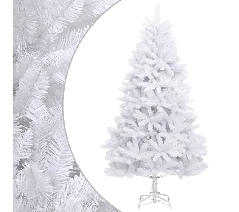 Sapin De Noël Artificiel à Charnières Avec Support Blanc 270 Cm