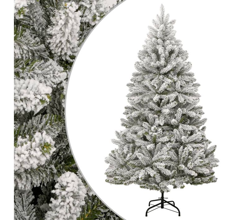 Sapin De Noël Artificiel à Charnières Avec Neige Floquée 180 Cm