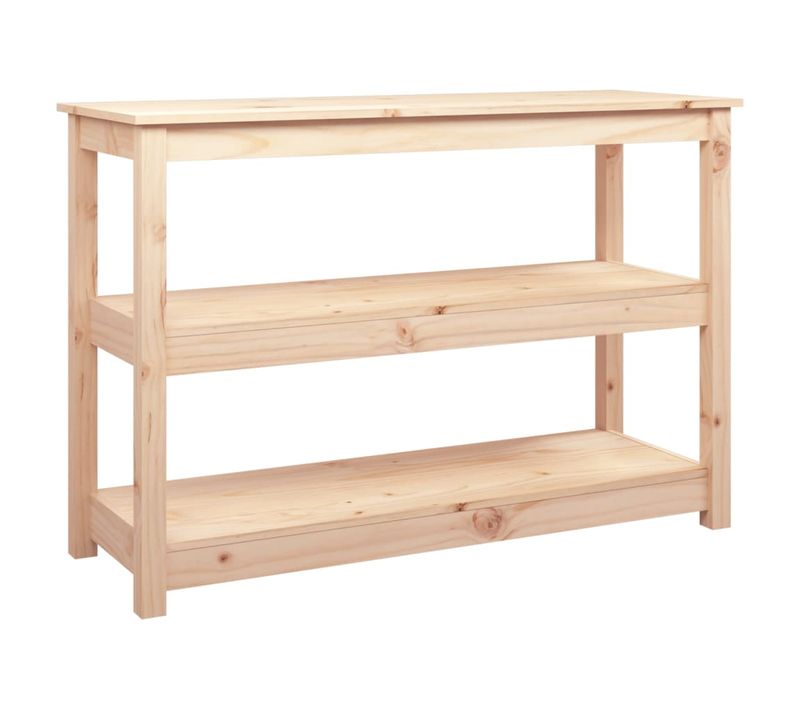 Table Console 110x40x74 Cm Bois Massif De Pin
