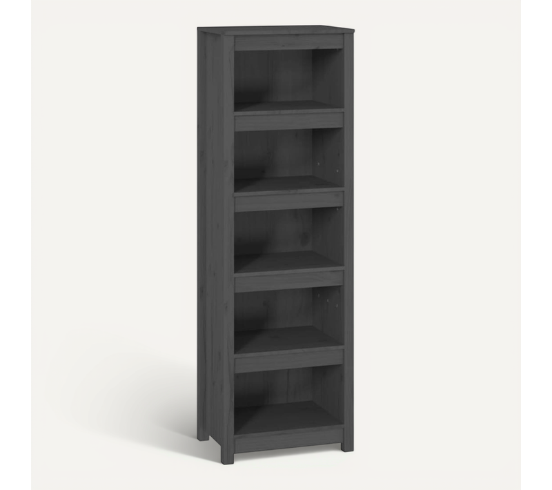 Bibliothèque Gris 50x35x154 Cm Bois De Pin Massif