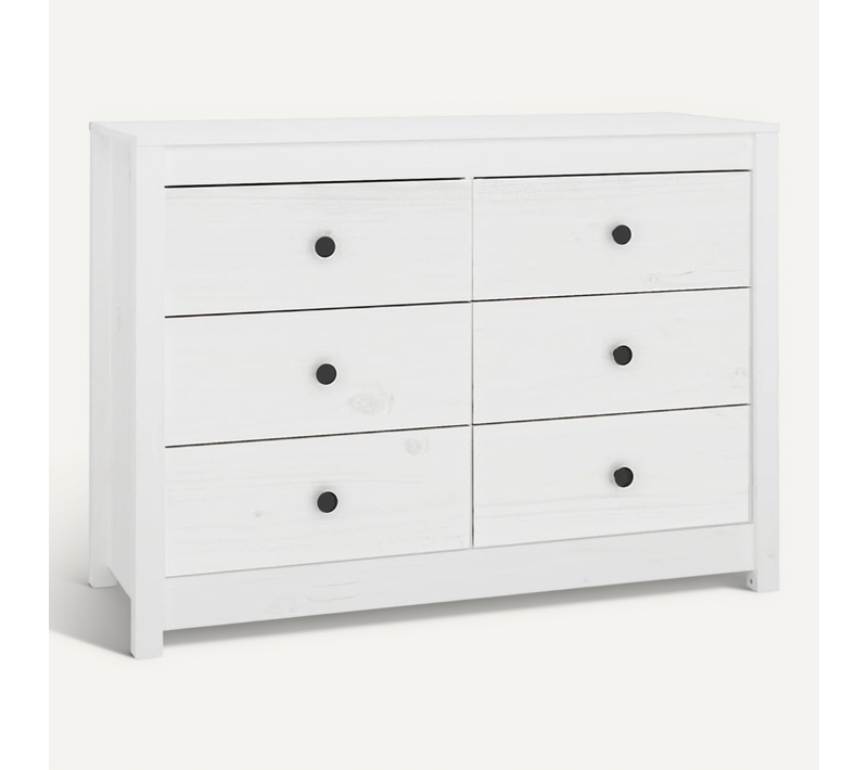 Armoire Latérale Blanc 100x40x72 Cm Bois De Pin Massif