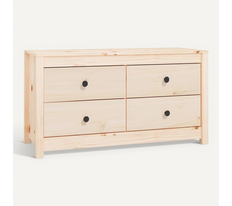 Armoire Latérale 100x40x54 Cm Bois De Pin Massif