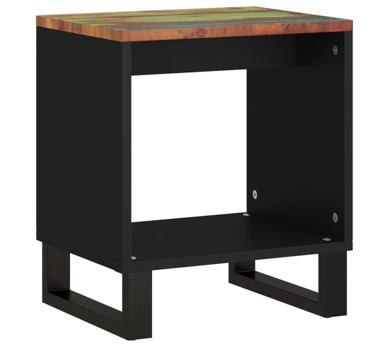 Table Basse 40x31x46 Cm Bois De Récupération Et D'ingénierie