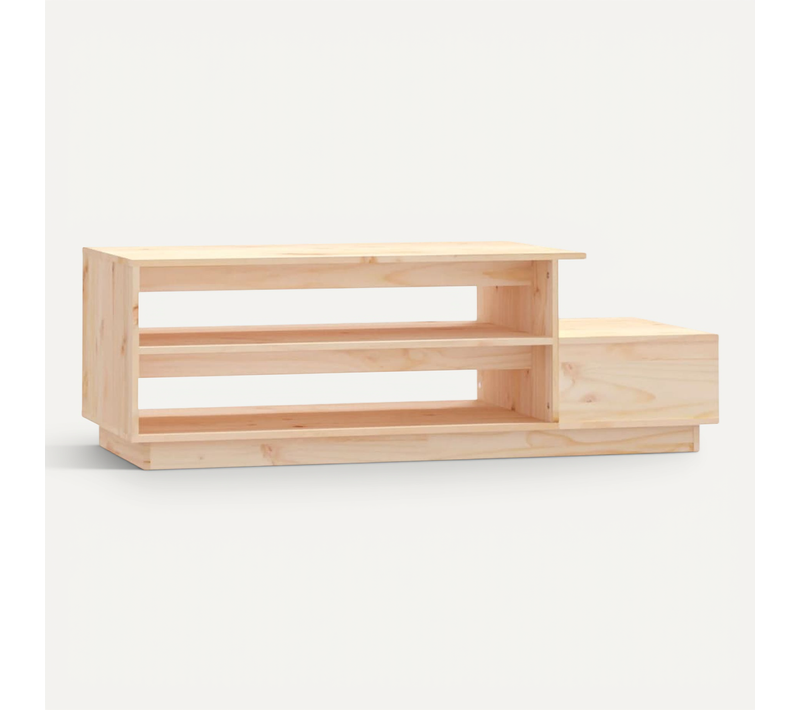Table Basse 120x50x40,5 Cm Bois Massif De Pin