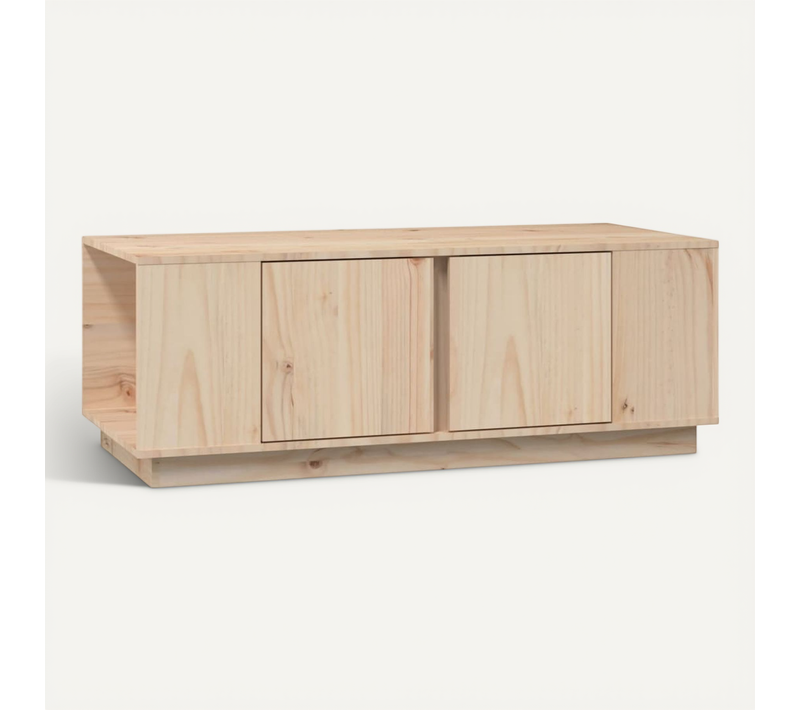 Table Basse 110x50x40 Cm Bois Massif De Pin