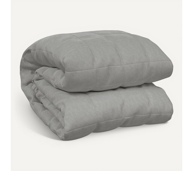 Couverture Lestée Gris 220x235 Cm 15 Kg Tissu