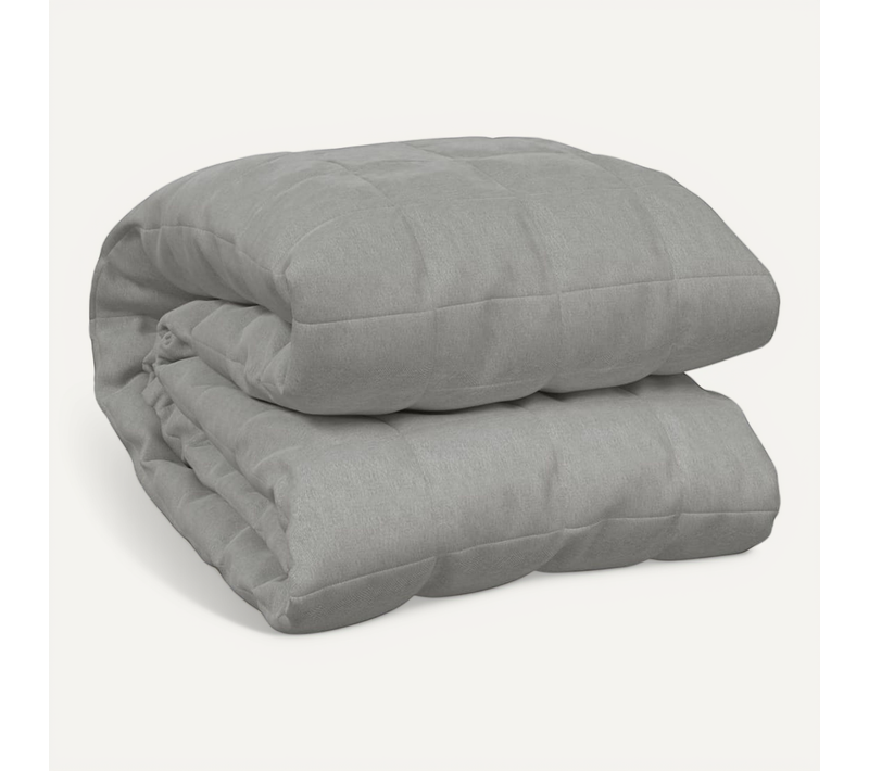 Couverture Lestée Gris 220x260 Cm 15 Kg Tissu