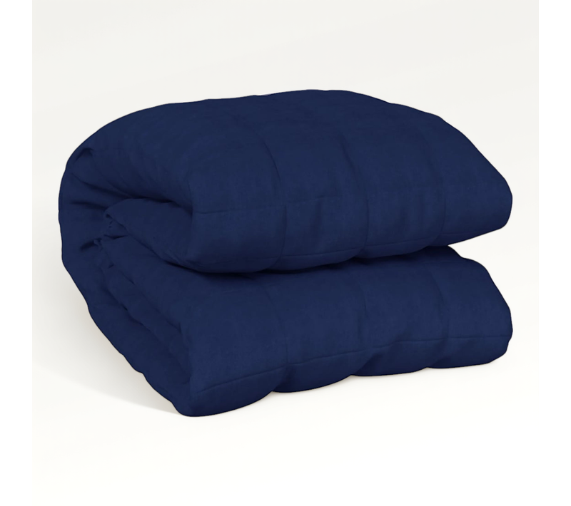 Couverture Lestée Bleu 150x200 Cm 11 Kg Tissu