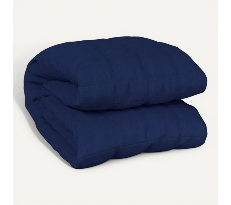 Couverture Lestée Bleu 200x225 Cm 9 Kg Tissu