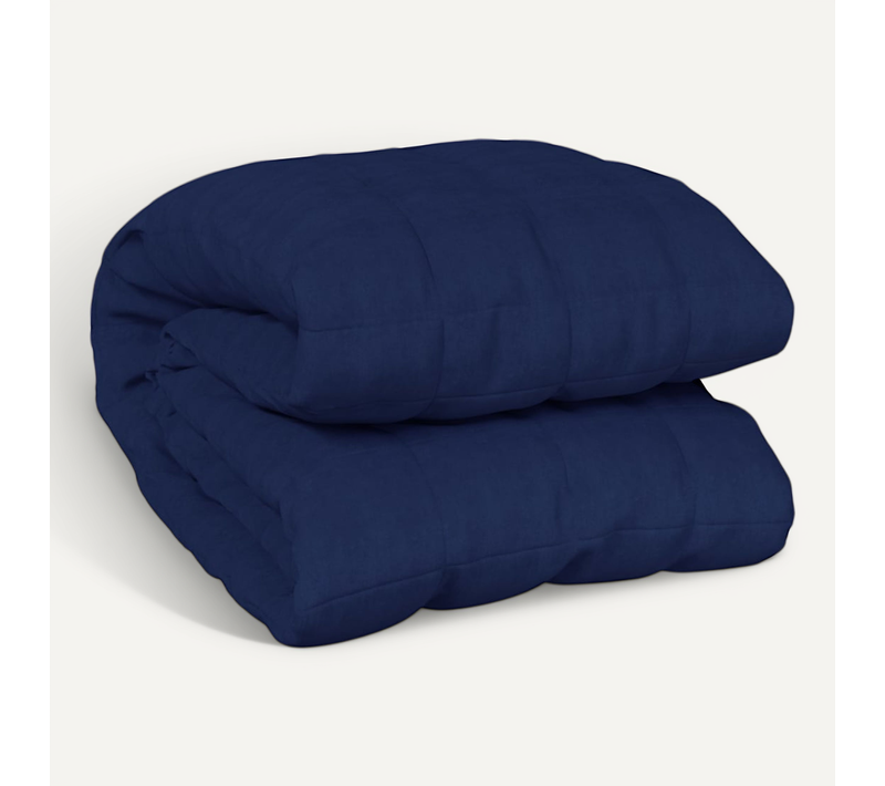 Couverture Lestée Bleu 235x290 Cm 11 Kg Tissu