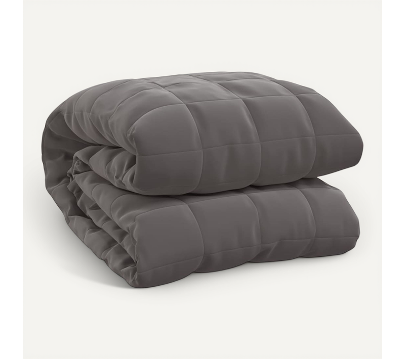 Couverture Lestée Gris 220x260 Cm 15 Kg Tissu