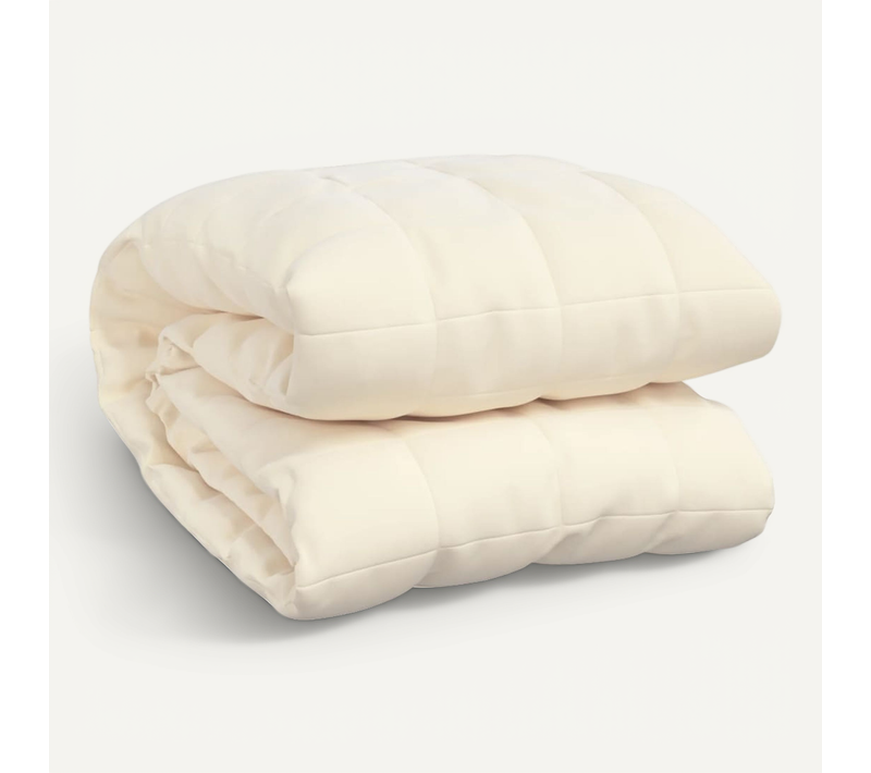 Couverture Lestée Crème Clair 150x200 Cm 11 Kg Tissu