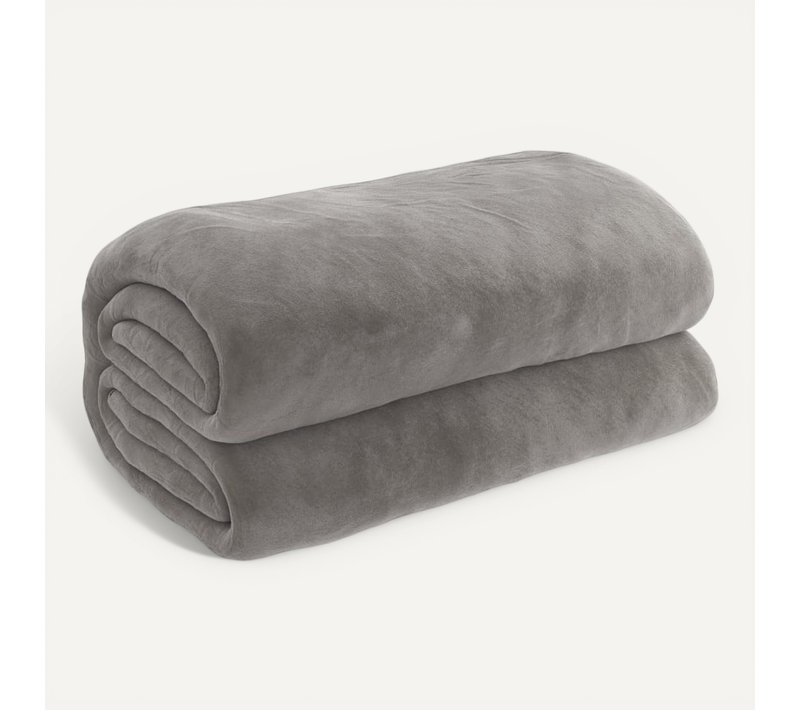 Couverture Lestée Avec Housse Gris 138x200 Cm 10 Kg Tissu