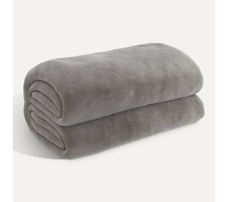 Couverture Lestée Avec Housse Gris 150x200 Cm 11 Kg Tissu