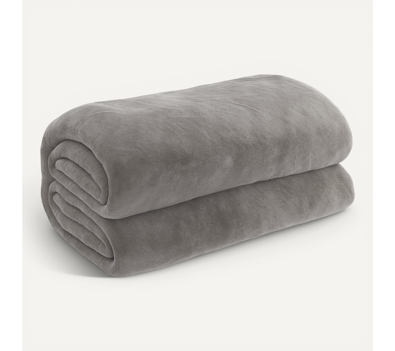 Couverture Lestée Avec Housse Gris 155x220 Cm 11 Kg Tissu