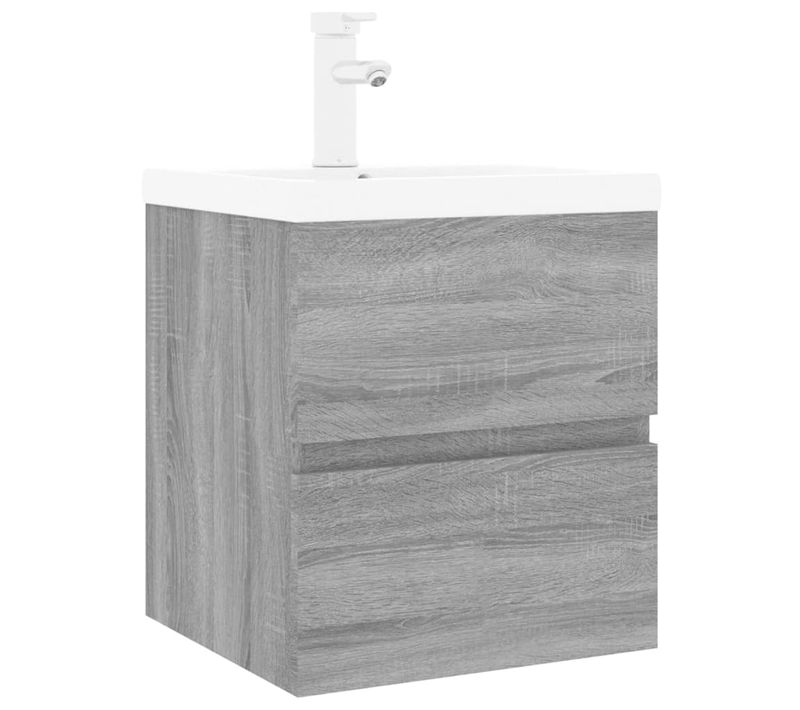 Meuble Vasque Sonoma Gris Bois D'ingénierie