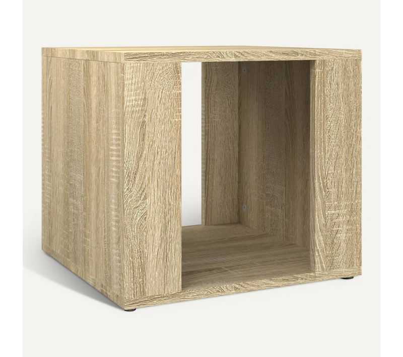 Table De Chevet Chêne Sonoma 41x40x36 Cm Bois Contreplaqué
