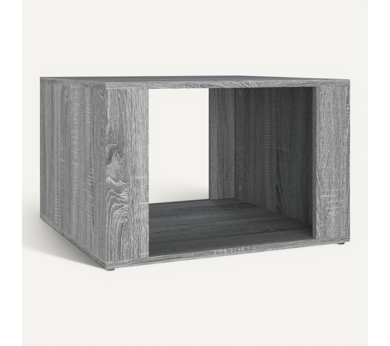 Table De Chevet Sonoma Gris 57x55x36 Cm Bois Contreplaqué