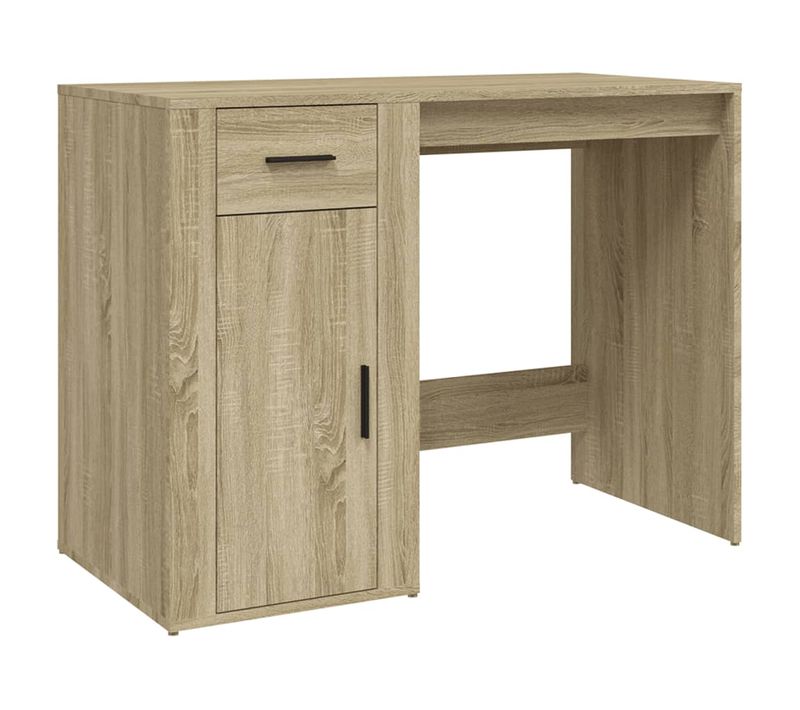Bureau Chêne Sonoma 100x49x75 Cm Bois Contreplaqué