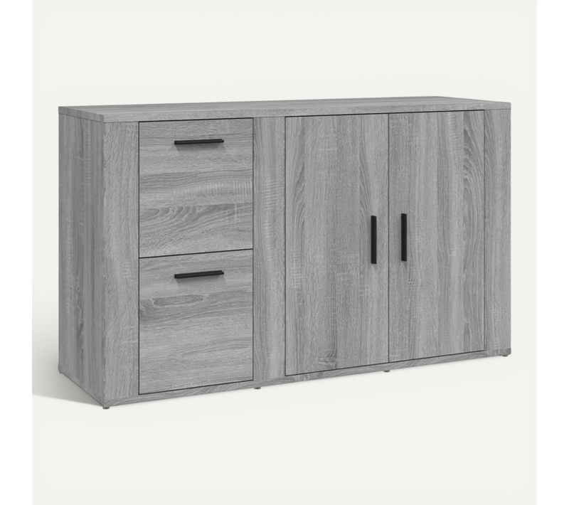 Buffet Sonoma Gris 100x33x59,5 Cm Bois Contreplaqué